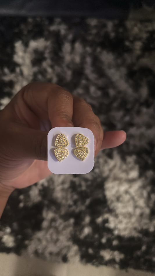 Sugar Kiss Heart Studs
