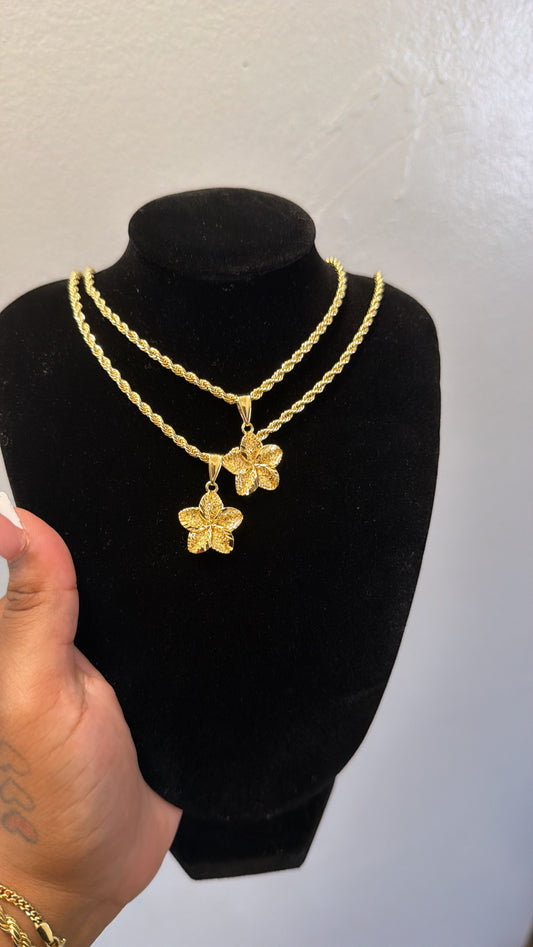 Golden Hibiscus Necklace