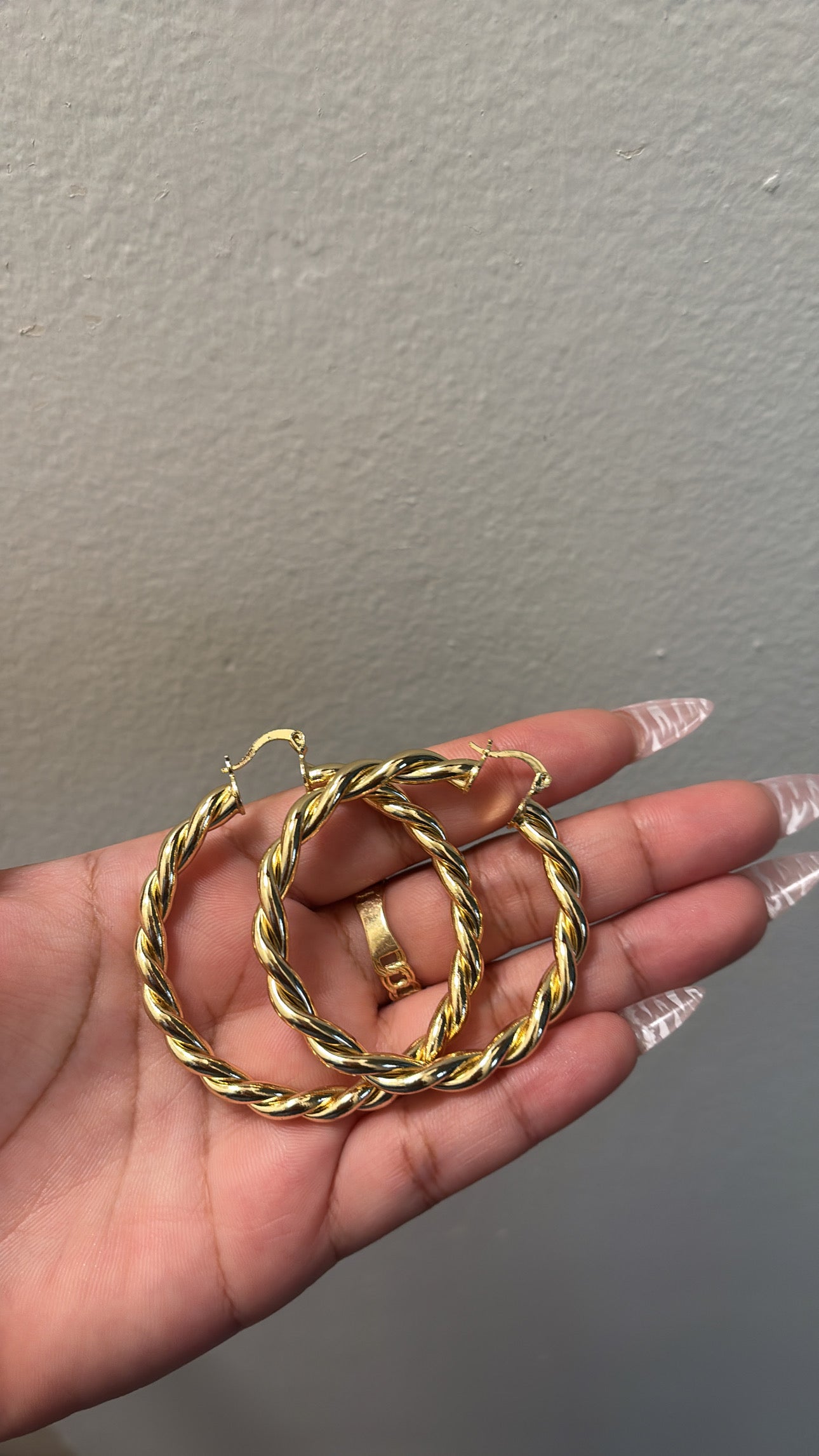 Golden Goddess Hoops