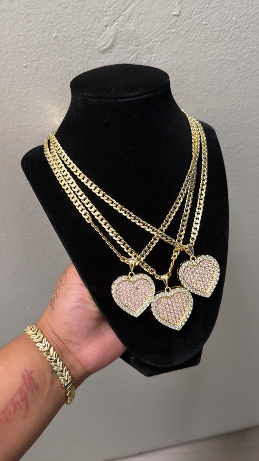 Blush Heart Chain