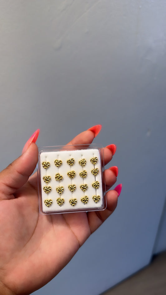 Heart Nugg Nose Ring