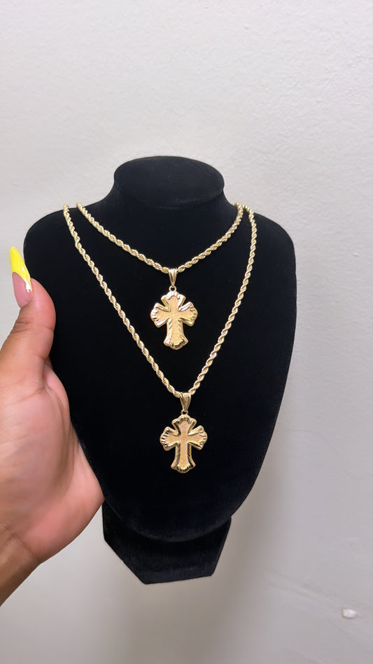 Thick Gold-Cross Chain