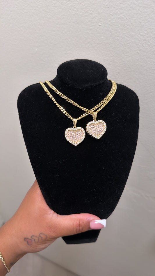 Mini Blush Heart Chain