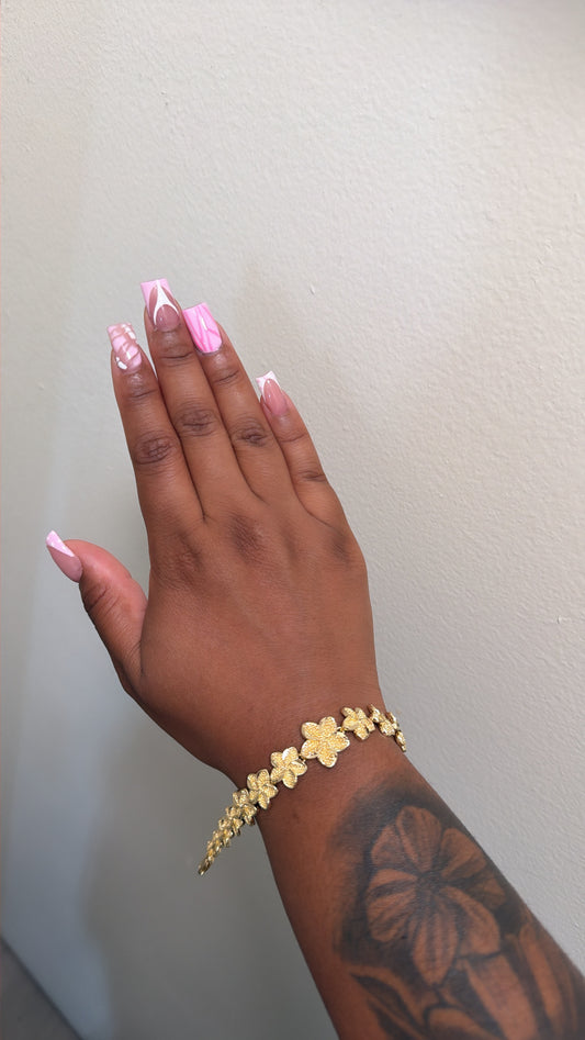 Golden Hibiscus Bracelet